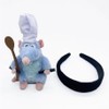 Rat Chef headband, removable mouse plush toys, adjustable headbands for