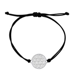 Nuoli® Women and Girls’ Flower of Life Bracelet, Silver (Handmade in Germany)