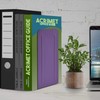 Acrimet Jumbo Premium Metal Bookends 9" (Heavy Duty) (Purple Color)