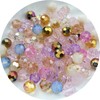 Xinhongo 200pcs 6mm Round Crystal Glass Beads Round Faceted Beads