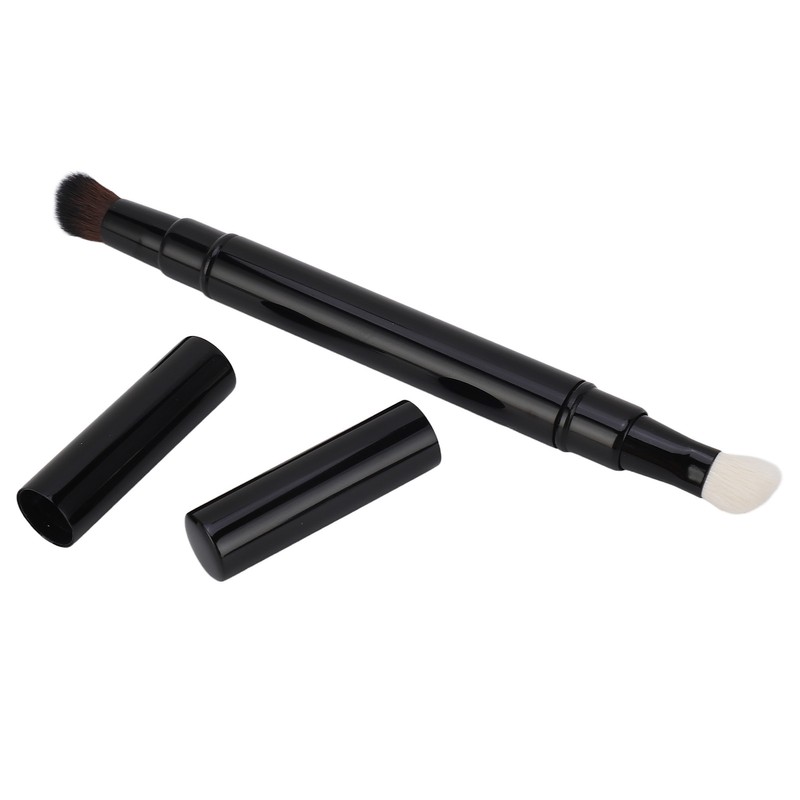 Retractable Makeup Brush Dual Ended Soft Wool Hair Portable Shadow