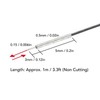 2PCS Fiber Optic Sensor 0‑46mm Detection Distance Tube Reflective Optical