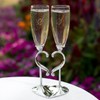 Hortense B. Hewitt Wedding and Anniversary Linked Love Champagne Toasting