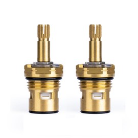 2 Packs Faucet Cartridge Compatible with American Standard 994053-0070A Bath & Kitchen Faucet Replacement Valve Cartridge, Brass