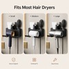 Drill-Free Wall Mount Hair Dryer Holder – Multifunctional Bathroom Organizer