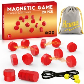 Magnet Game, Magnetic Game Chess Board Games for Kids 8-12, Magnet Game with String for Family Games Night, Fidget Toy for Kids and Adult, 2 Player Game (Magnetic Game with String)