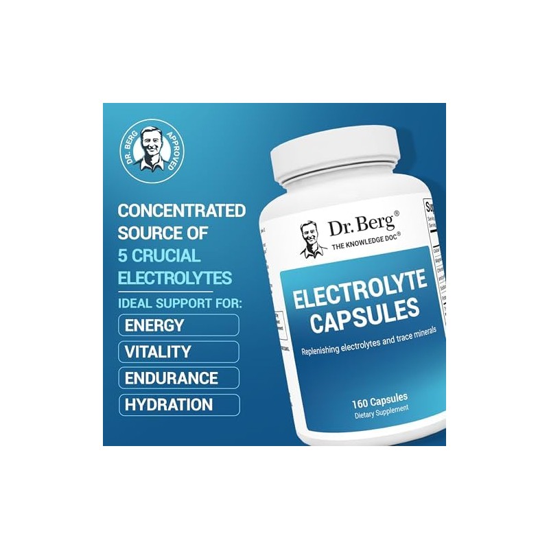 Dr. Berg Nutritionals- C psulas de Electrolitos Dr. Berg Suplementos