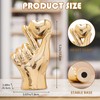 Runziti Gold Heart Hand Sculpture, Modern Ceramic Love Finger Statue