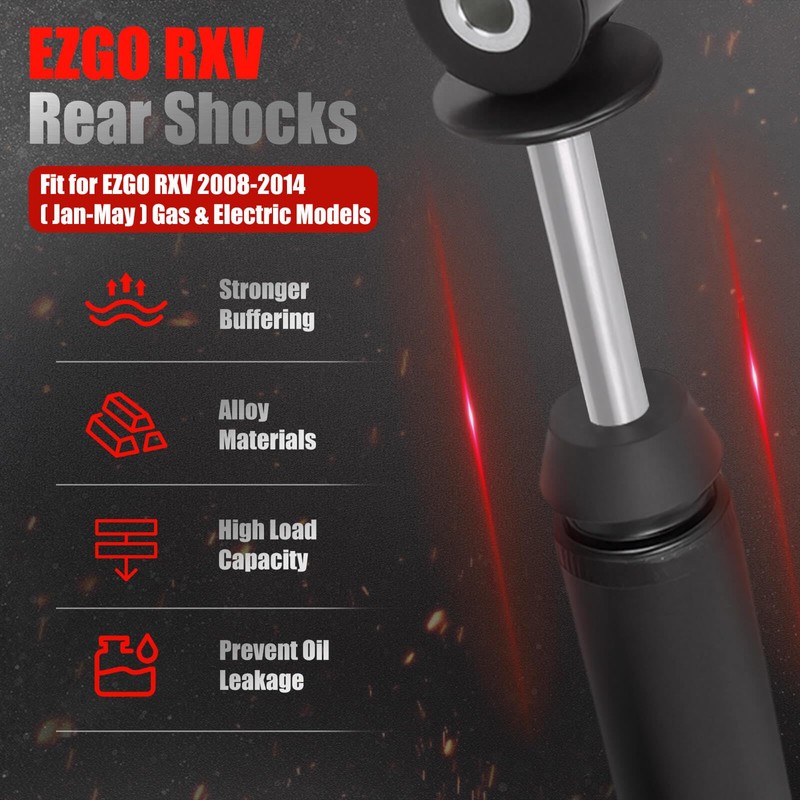 EZGO RXV Rear Shocks Golf Cart Shocks Absorbers Fit for