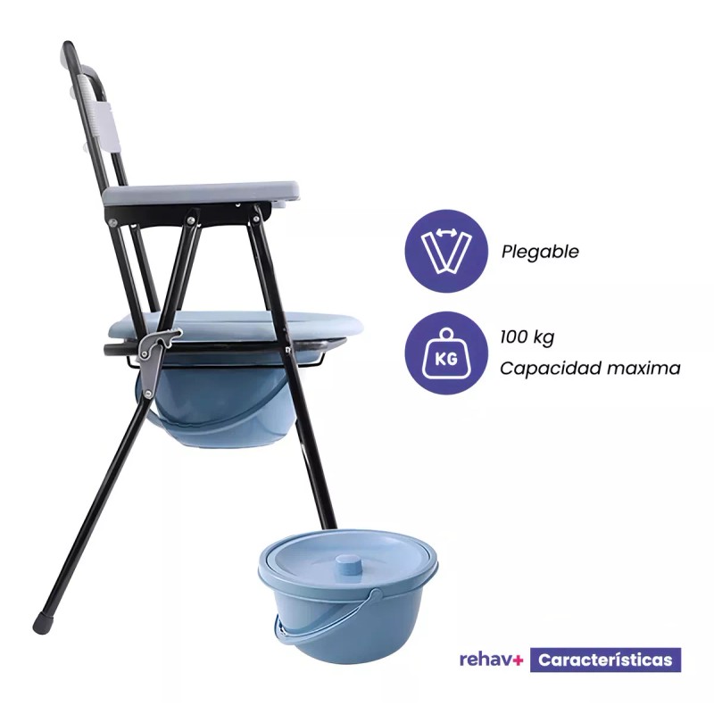 Vanlig Silla Para Baño Portatil Discapacitados Plegable Comodo Wc