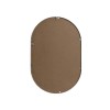 Elegant Decor Asha 20x30" Oval Modern MDF Wood/Iron Mirror in