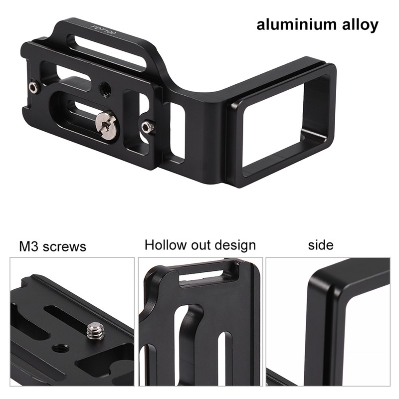 Quick Release Aluminium Alloy Vertical L Plate Bracket Hand Grip