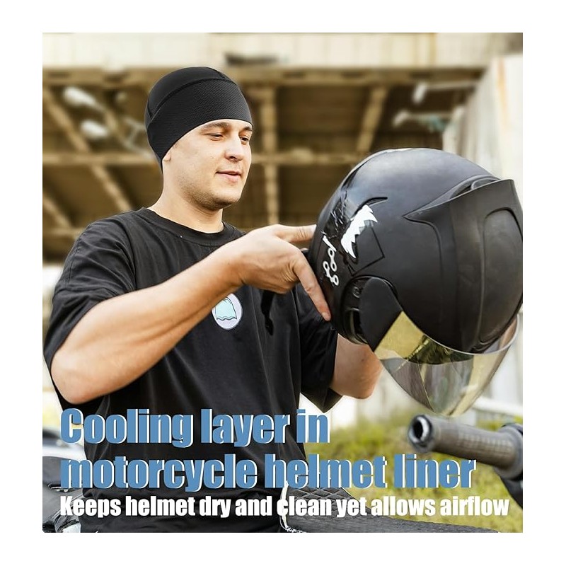 CENSGO Cooling Skull Cap Cycling Hats for Men Women, Motorcycle