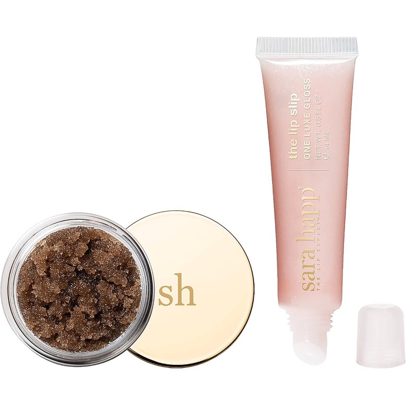 Sara happ Let's Glow Kit de exfoliante y brillo de