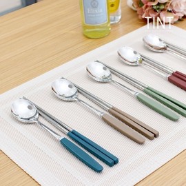 Maho Cutlery Tint Adult Korean Cutlery 2-Piece Set (Spoon + Chopsticks) / 마호커트러리 틴트 성인용 한식수저 2종세트(숟가락+젓가락)