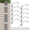 Fence Post Security Brackets, 10Pcs 80mm×20mm Fence Panel Clips 304