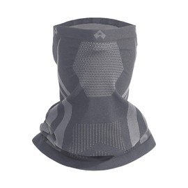 Pioneer Camp Men's Sports Tube Scarf, Breathable Neck Warmer with Ear Hooks, Windproof for Ski, Motorcycle & Outdoor, High-Quality Fleece Lining, gray, Unit size