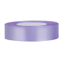 gcs 25 Meters Of Satin Wedding Party Ribbon 15mm In Multiple Colours Pack Rolls (Lilac)