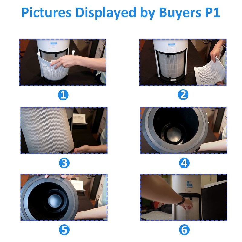 Tablenco for LEVOIT LV-H133 Air Purifier Replacement Filter Set -True