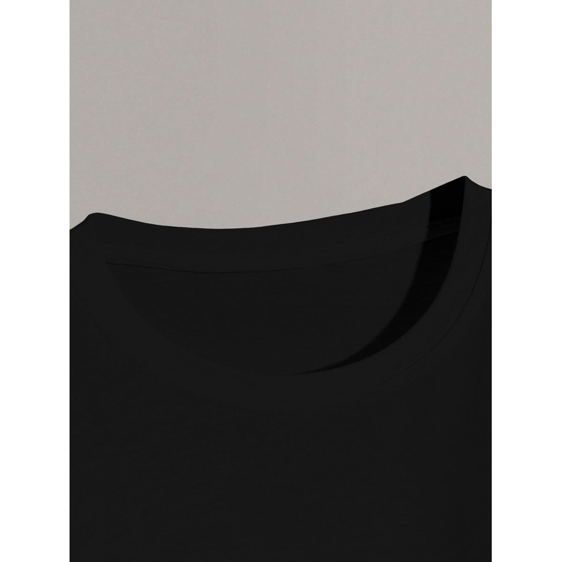 SOLY HUX Men's Rose Print Graphic Tees Oversized T Shirt