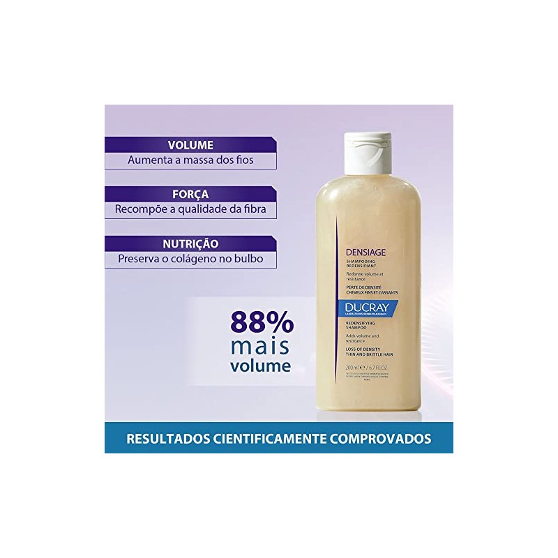 Ducray Densiage Redensifying Shampoo, 6.7 fl. oz.