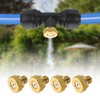 sourcing map Brass Misting Nozzle, 10/24 UNC 0.7mm Orifice Dia