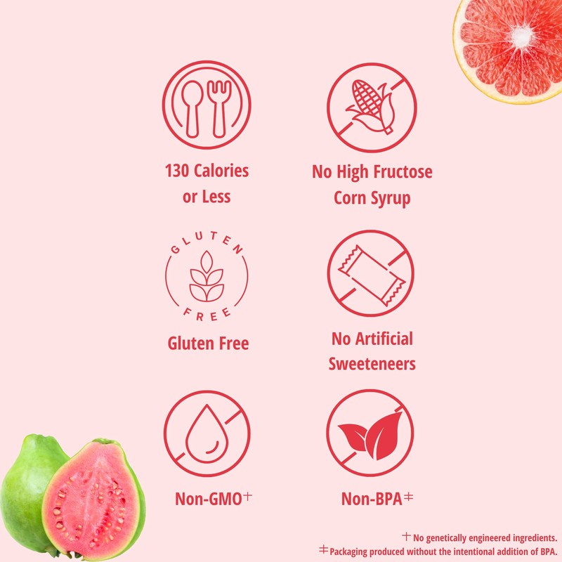 Del Monte Refreshers Red Grapefruit in Guava Fruit Water Cups,