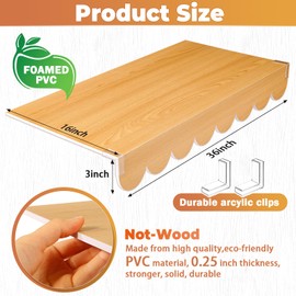 Calmbee 4PCS 16 x 36 Inch Wire Rack Cover, Moisture-Resistant for Wire Shelf Cover, Removable Closet Shelf Liner, Universal Fit for Kitchen, Bathroom, Pantry Shelving