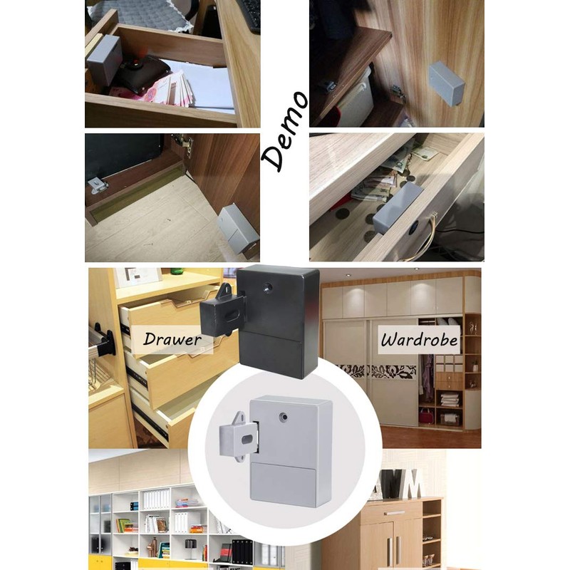 ETEKJOY RFID Electronic Cabinet Lock Hidden DIY for Wooden Cabinet