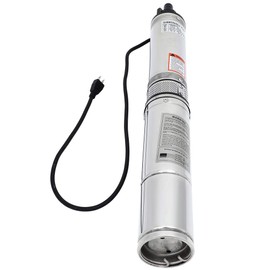 1/2 HP Submersible Well Pump 164ft 110V 25GPM Stainless Steel, AUTOMUTO Deep Well Water Pump for Home Usage and Industrial with Garden Hose Adapter