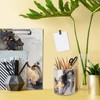 WAVEYU Marble Pencil Holder, Durable Ceramic Desk Organizer Office Supplies,Desktop