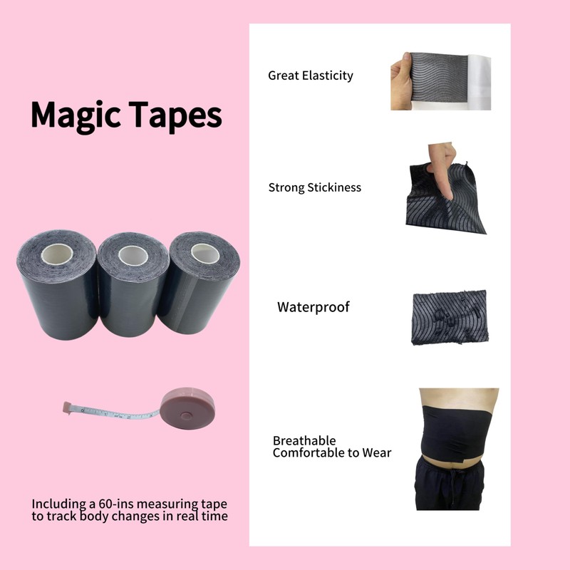 Body Stomach Compression Tape- Extra Wide Kaotic Magic Tape for