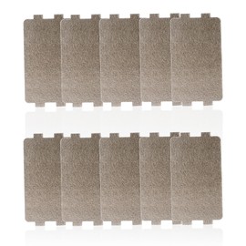 10Pcs Microwave Oven Parts Waveguide Cover Universal Mica Sheets, Mica Slice Super Thick Heat Insulation Accessories, Microwave Oven Repairing Part for Kitchen Home (2.5" X 4.3") (Style Three)