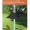 Khordin Metal Squirrel Baffle for 4x4 Post, Outside Wooden Pole