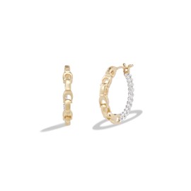 Coach Women's Signature Mixed Hoop Earrings