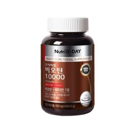 Nutri D-Day 뉴트리디데이 뉴트리디데이 프리미엄 비오틴 10000 500mg x 90정 1개 /sj NutriDay Premium Biotin 10000 500mg x 90 Tablets 1 Pack