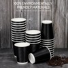 DAILYLIFE 12oz Disposable Coffee Cups with Lids - 100 Pack