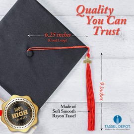 2006 Peacock Graduation Tassel - Every School Color Available -Made in USA