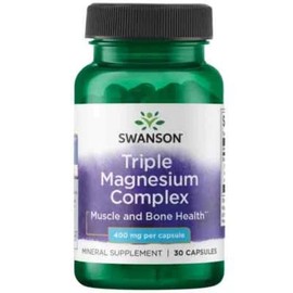SWANSON Triple Magnesium Complex -400 mg/capsule - 30 vegan capsules