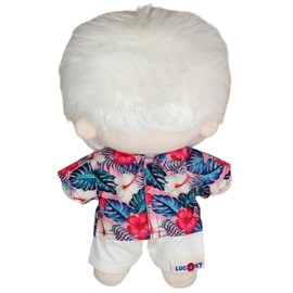 AXLUCE-Sewning-Aloha Shirt-Plush-Clothes-20cm-Doll (Color B)
