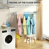 SZJoyBet Laundry Drying Rack, Collapsible Wall Mounted Clothes Drying Rack