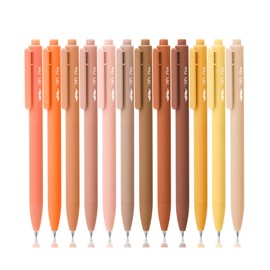 Mr. Pen- Retractable Gel Pens for Journaling, 12 Pack, Assorted Color Ink(Autumn Leaves), Fast Dry, Colorful & Soft grip Barrels, 0.5mm Fine Point Aesthetic Pens