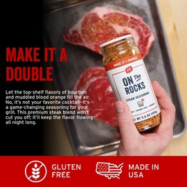 PS Seasoning On The Rocks - Bourbon Seasoning & Steak Spice Rub - Sweet and Smoky Rub for Grilling, All-Purpose Seasonings and Spices for Cooking Prime Cuts, Burgers, Pork, Chicken, Veggies