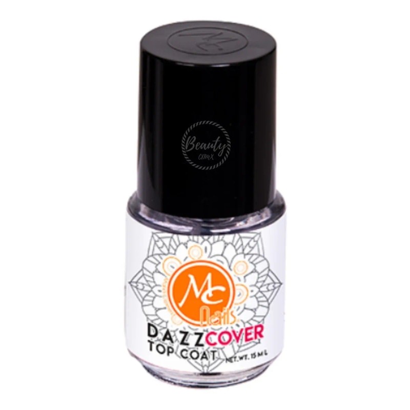 Esmalte Brillante Dazz Cover Top Coat Para Uñas. Mc Nails