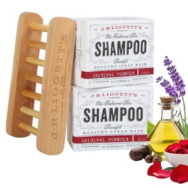 J. R. Liggett 2 Original Shampoo Bars + Wood Shelf by J.R. Liggett