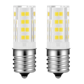 Yucclim Freezer LED Light Bulb 5304522314-4W 40Watt Equivalent, for Refrigerator,Microwave,Range Vent Hood, E17 Intermediate Base,Replacement 5304517886, KEI D28A,KEL 2816X (White 6000K)