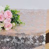 Fowecelt Table Runner Silver Glitter - Table Cloth Table Cover