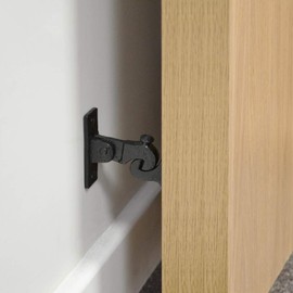 ZEROplus Black Iron Birds Beak/Gravity Door Holder, Automatic Door Catch, Z1402