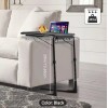 Table Portable & Foldable Comfortable Adjustable TV Tray Table Stand