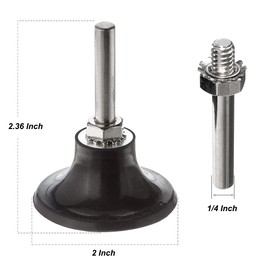 Saipor 3 Pcs 2 Inch Roll Lock Disc Pad Holder with 1/4-inch Shank Sanding Discs Holder Rotary Tool Kit Quick Change Adapter for Die Grinder Accessories for Polishing, Sanding, Surface Preparation